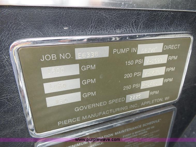 image for item L7130 1991 Pierce Crew Cab fire truck