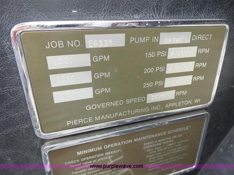 image for item L7130 1991 Pierce Crew Cab fire truck