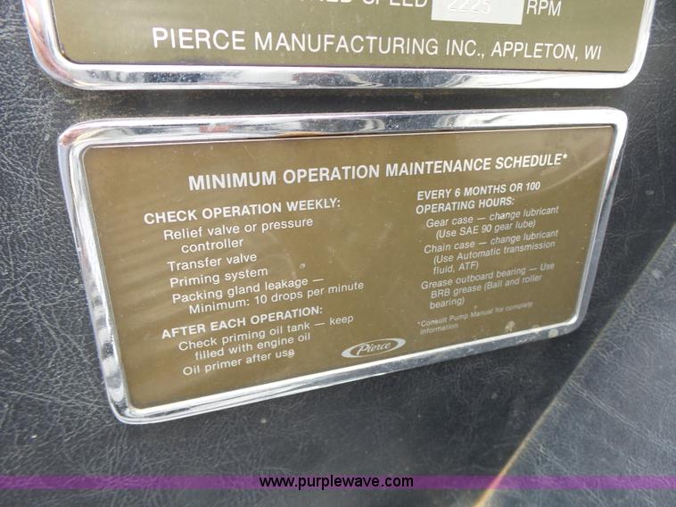 image for item L7130 1991 Pierce Crew Cab fire truck