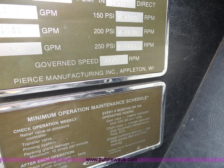 image for item L7130 1991 Pierce Crew Cab fire truck