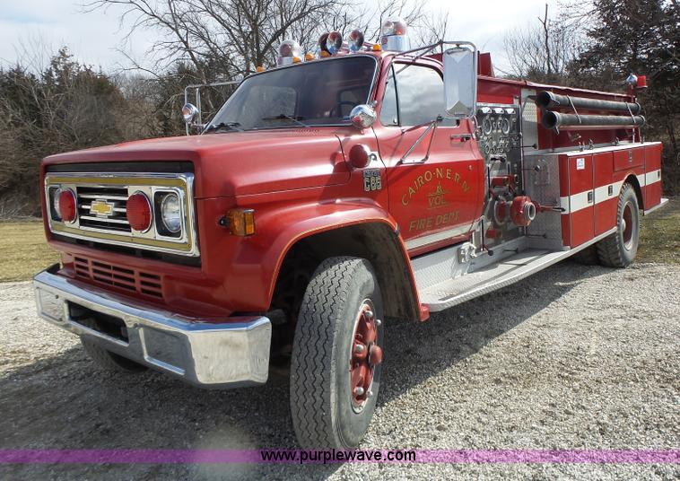image for item L7133 1975 Chevrolet C65 fire truck