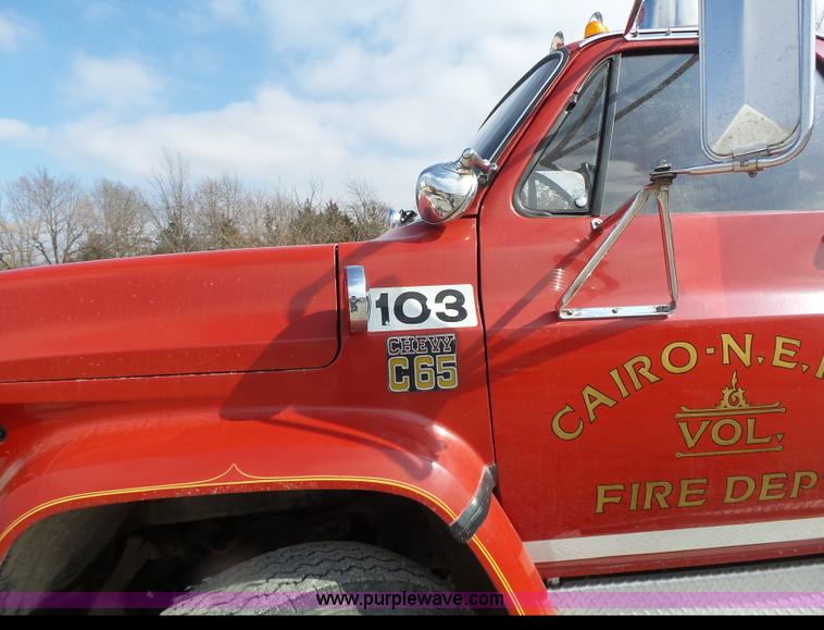 image for item L7133 1975 Chevrolet C65 fire truck