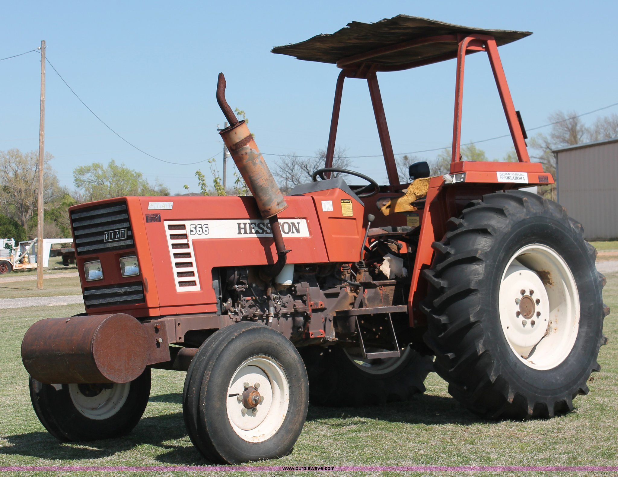 Fiat Hesston 566 tractor in Verden, OK Item AQ9710 sold Purple Wave