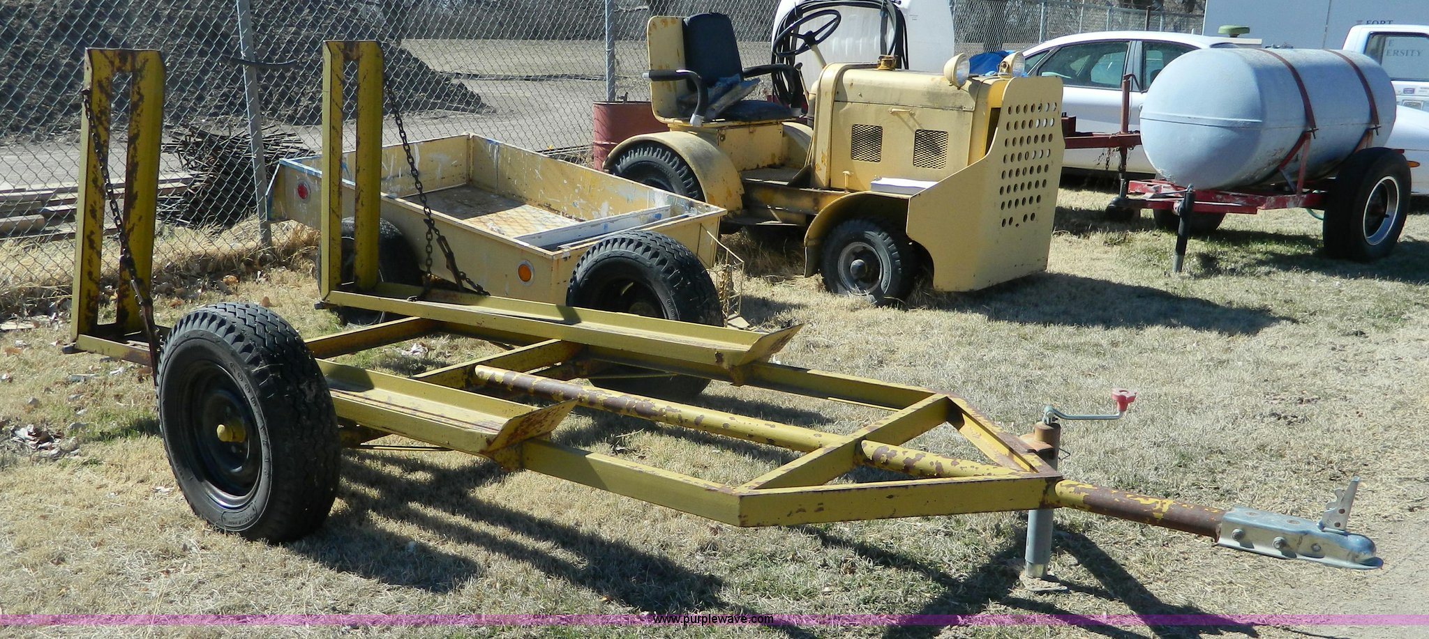 Shop built utility trailer in Hays, KS Item BT9760 sold Purple Wave