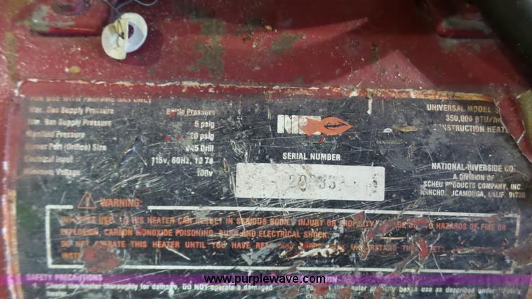 image for item AO9863 Propane heater