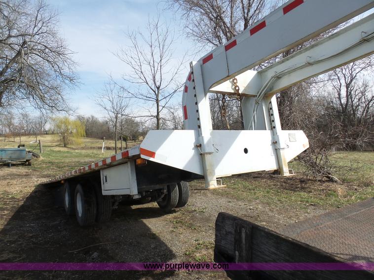 image for item BH9371 1992 Nissan truck and Landoll trailer