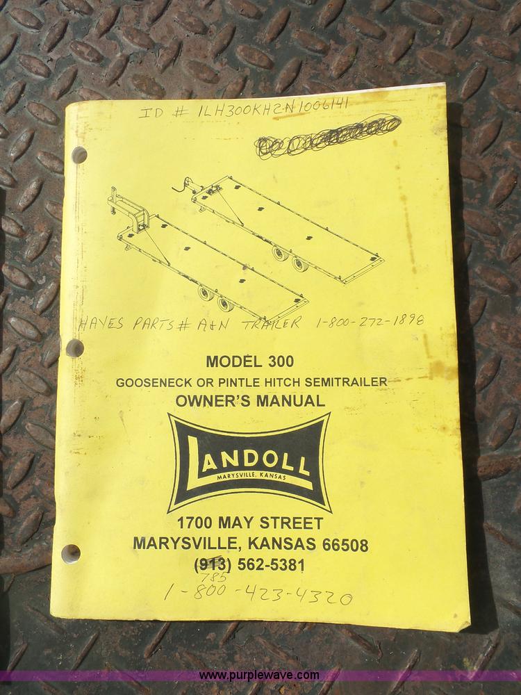 image for item BH9371 1992 Nissan truck and Landoll trailer