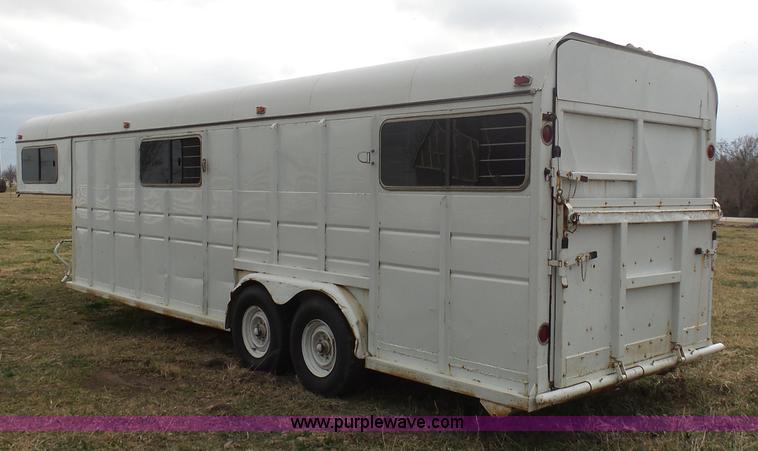 image for item BI9215 1988 Sundowner horse/car enclosed trailer