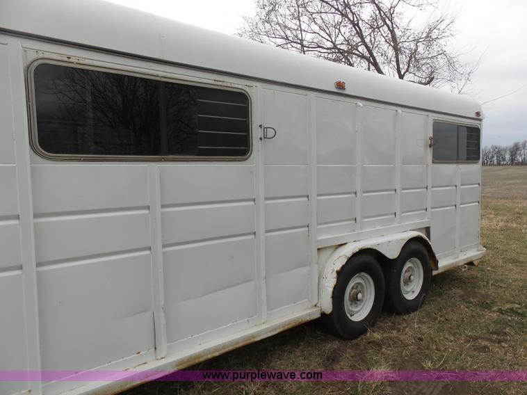 image for item BI9215 1988 Sundowner horse/car enclosed trailer