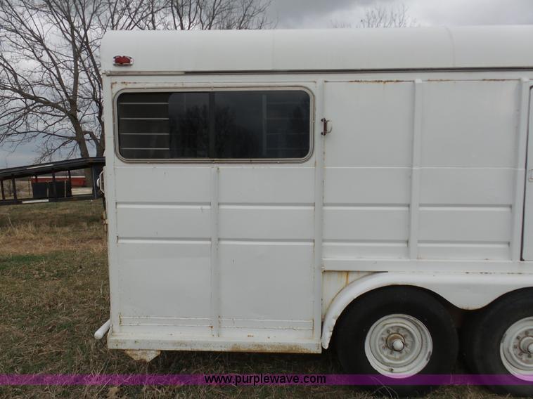 image for item BI9215 1988 Sundowner horse/car enclosed trailer