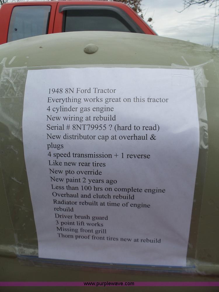 image for item BL9614 1948 Ford 8N tractor