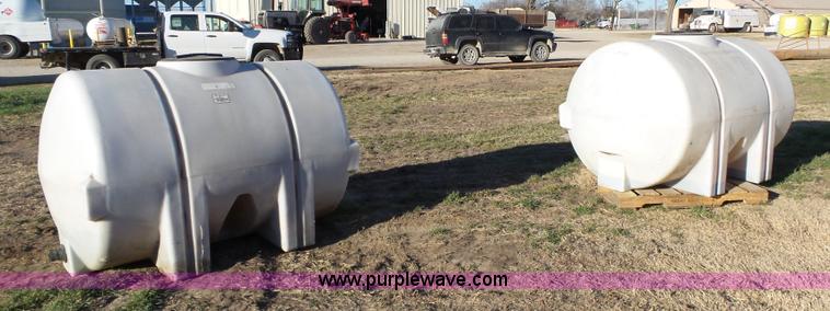 image for item BL9659 (2) 500 gallon poly tanks