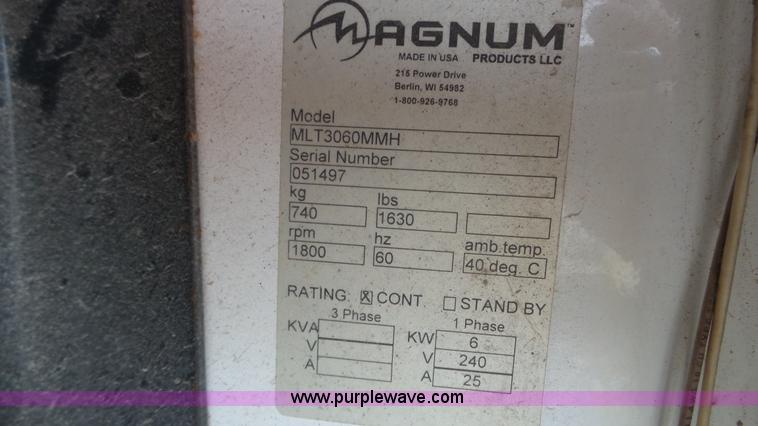 image for item K3496 Magnum MLT3060MM light plant