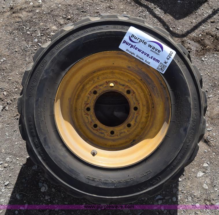 image for item K4280 (2) 10-16.5 skid steer tires
