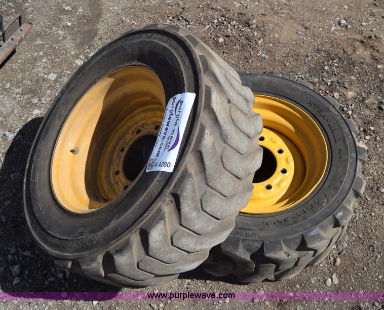 image for item K4280 (2) 10-16.5 skid steer tires