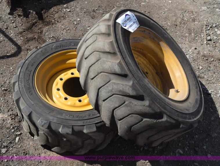 image for item K4280 (2) 10-16.5 skid steer tires