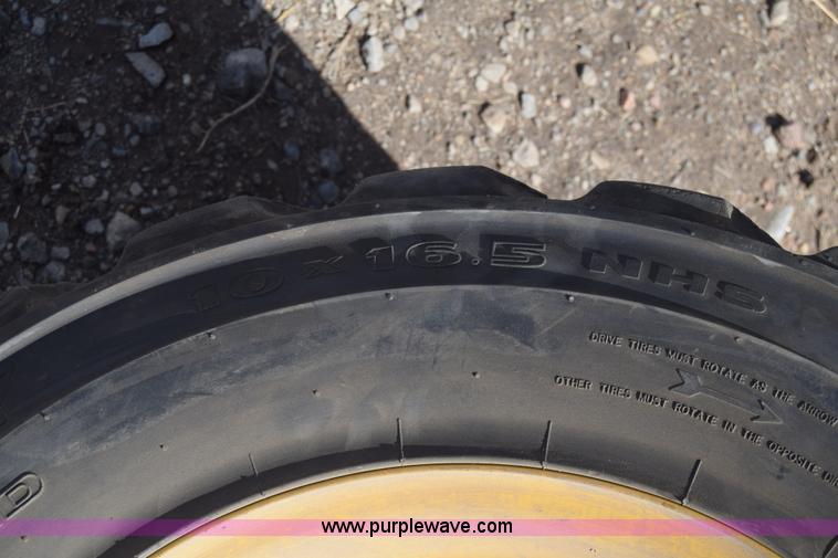image for item K4280 (2) 10-16.5 skid steer tires