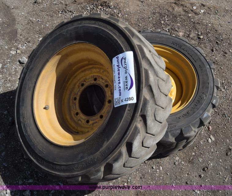 image for item K4280 (2) 10-16.5 skid steer tires