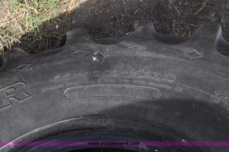 image for item K4294 (2) Goodyear 66x43.00-25 NHS tires