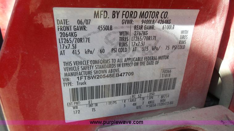 image for item K5103 2008 Ford F250 Super Duty Crew Cab pickup truck