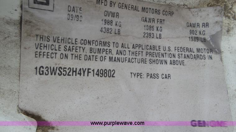 image for item K6883 2000 Oldsmobile Intrigue GL