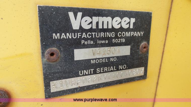 image for item L1319 2001 Vermeer V4150A trencher