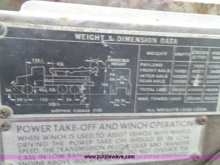 image for item L6270 1971 Jeep M816-TK wrecker truck