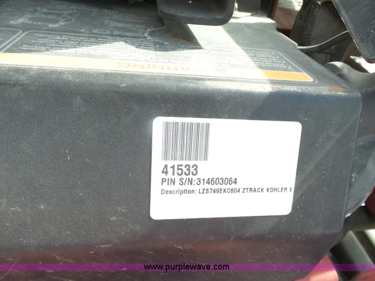 image for item L7276 Ex Mark ZTR riding lawn mower