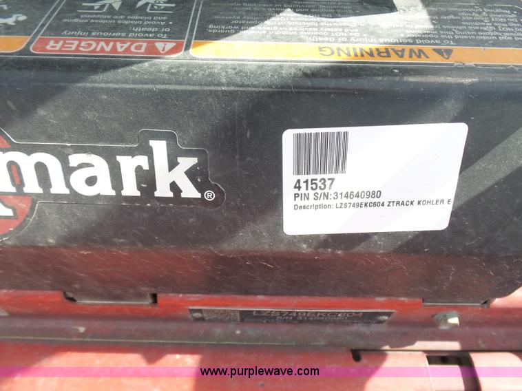 image for item L7279 Ex Mark ZTR riding lawn mower