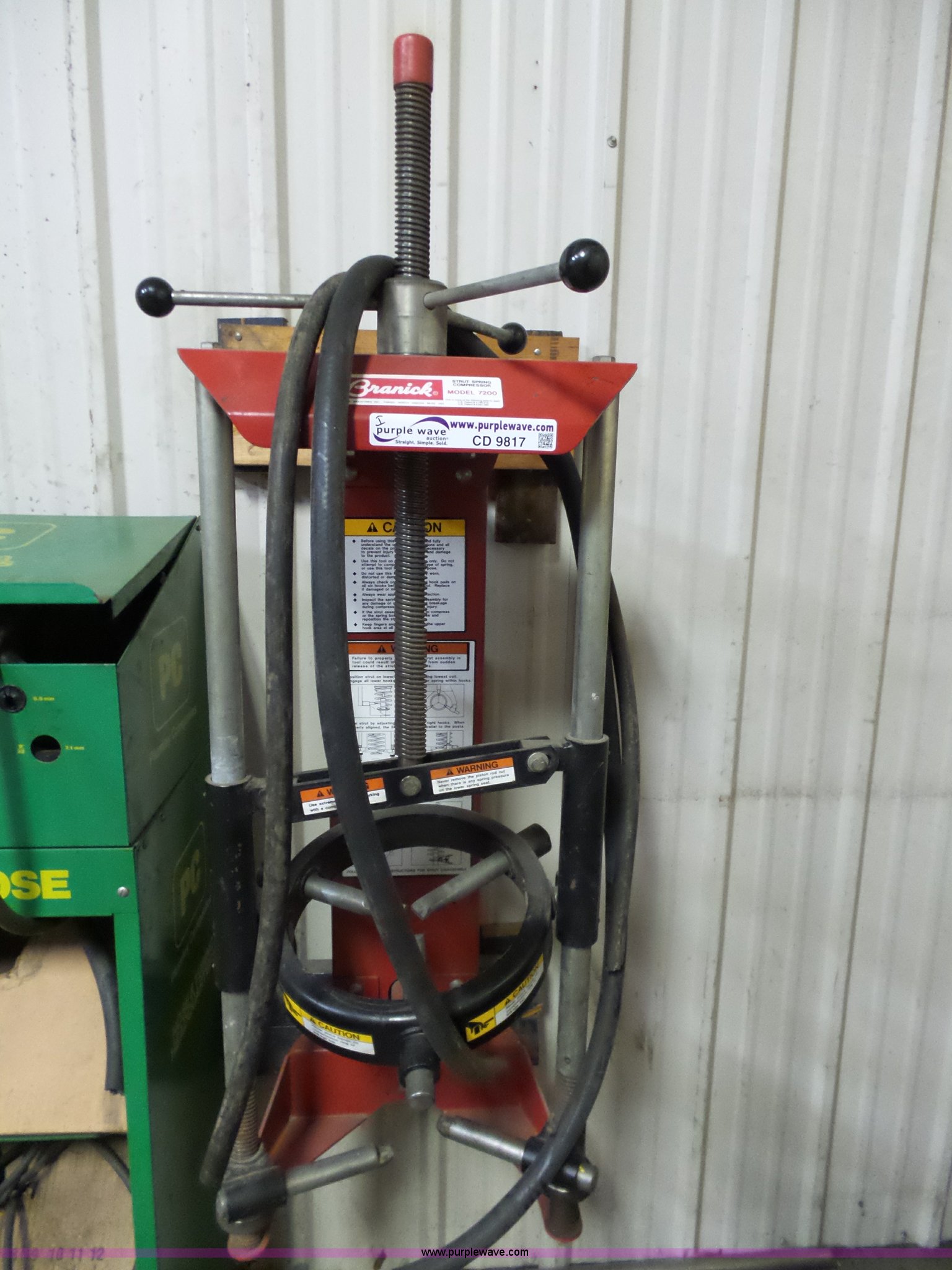 Branick 7200 strut spring compressor in Salina, KS Item CD9817 sold Purple Wave