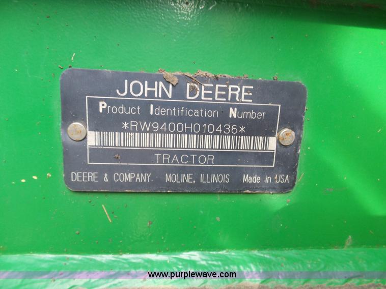 image for item BH9425 1998 John Deere 9400 4WD tractor