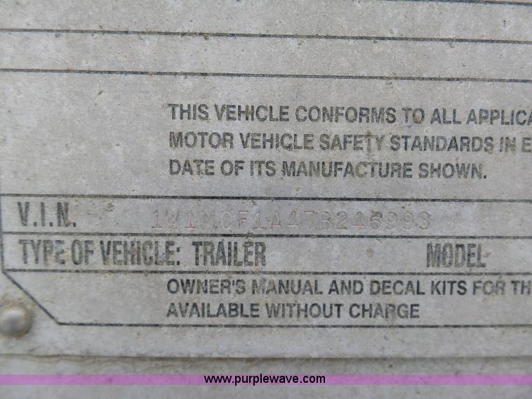 image for item BH9426 2007 Wilson DWH-550 double hopper grain trailer