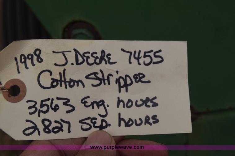 image for item BX9723 1998 John Deere 7455 cotton stripper