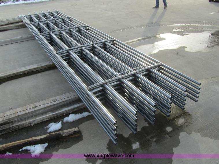 image for item F1233 (10) six bar steel 20' continuous panels