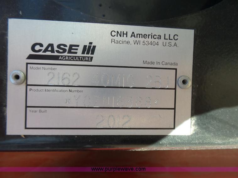 image for item J6184 2012 Case IH 2162 40M10 2BJ draper flex head