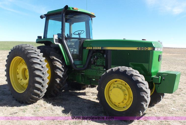 image for item J6187 1992 John Deere 4960 MFWD tractor