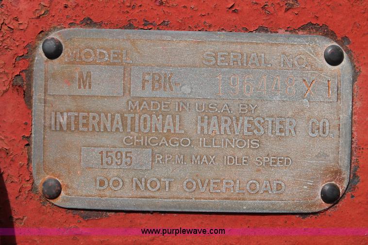 image for item K8989 1949 Farmall M tractor