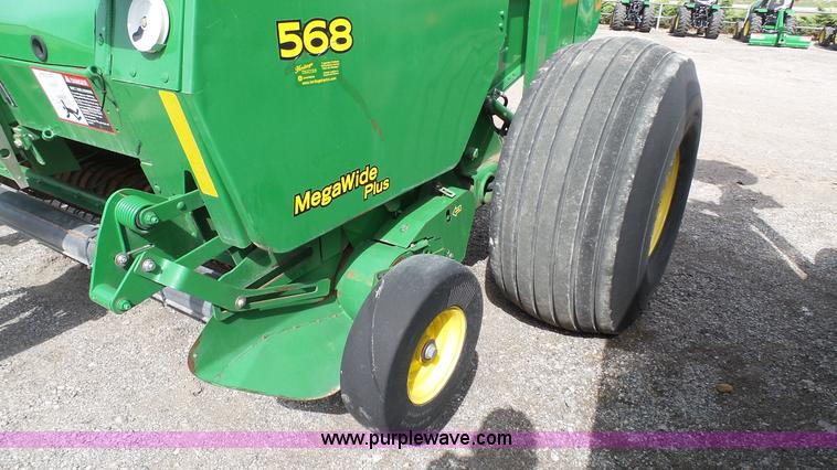 image for item L1328 2010 John Deere 568 Mega Wide Plus round baler