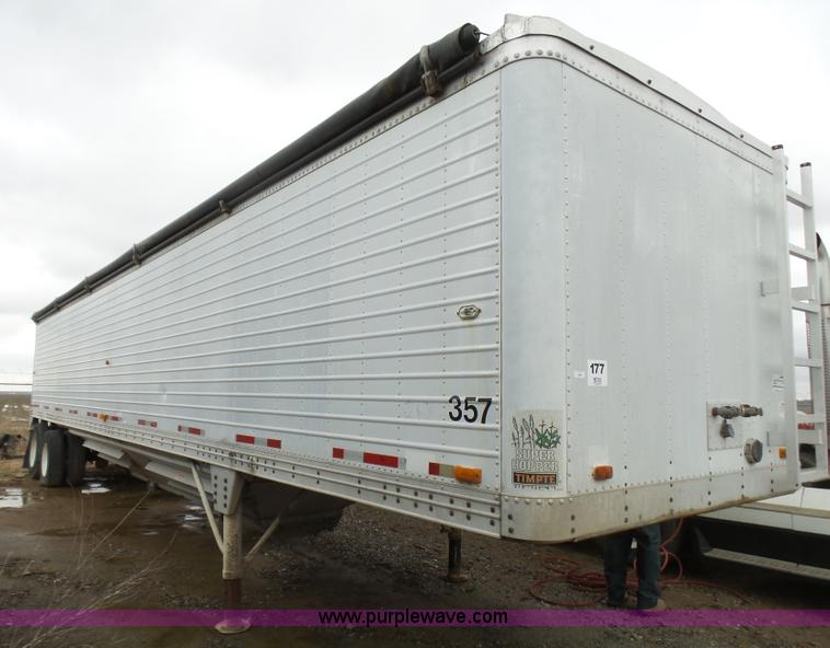 image for item L5445 1991 Timpte Super Hopper double hopper grain trailer
