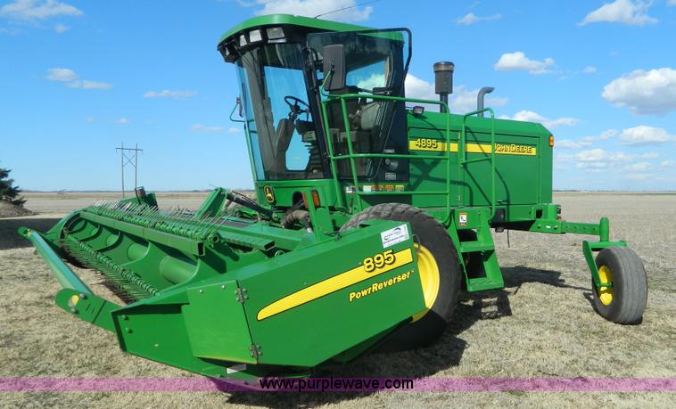 image for item L7346 2003 John Deere 4895 self-propelled windrower