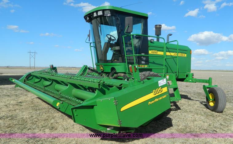 image for item L7346 2003 John Deere 4895 self-propelled windrower