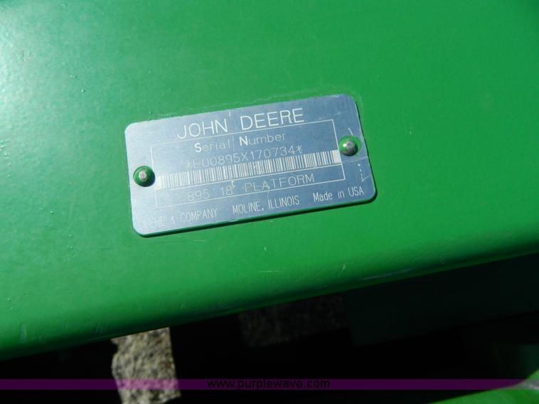 image for item L7346 2003 John Deere 4895 self-propelled windrower