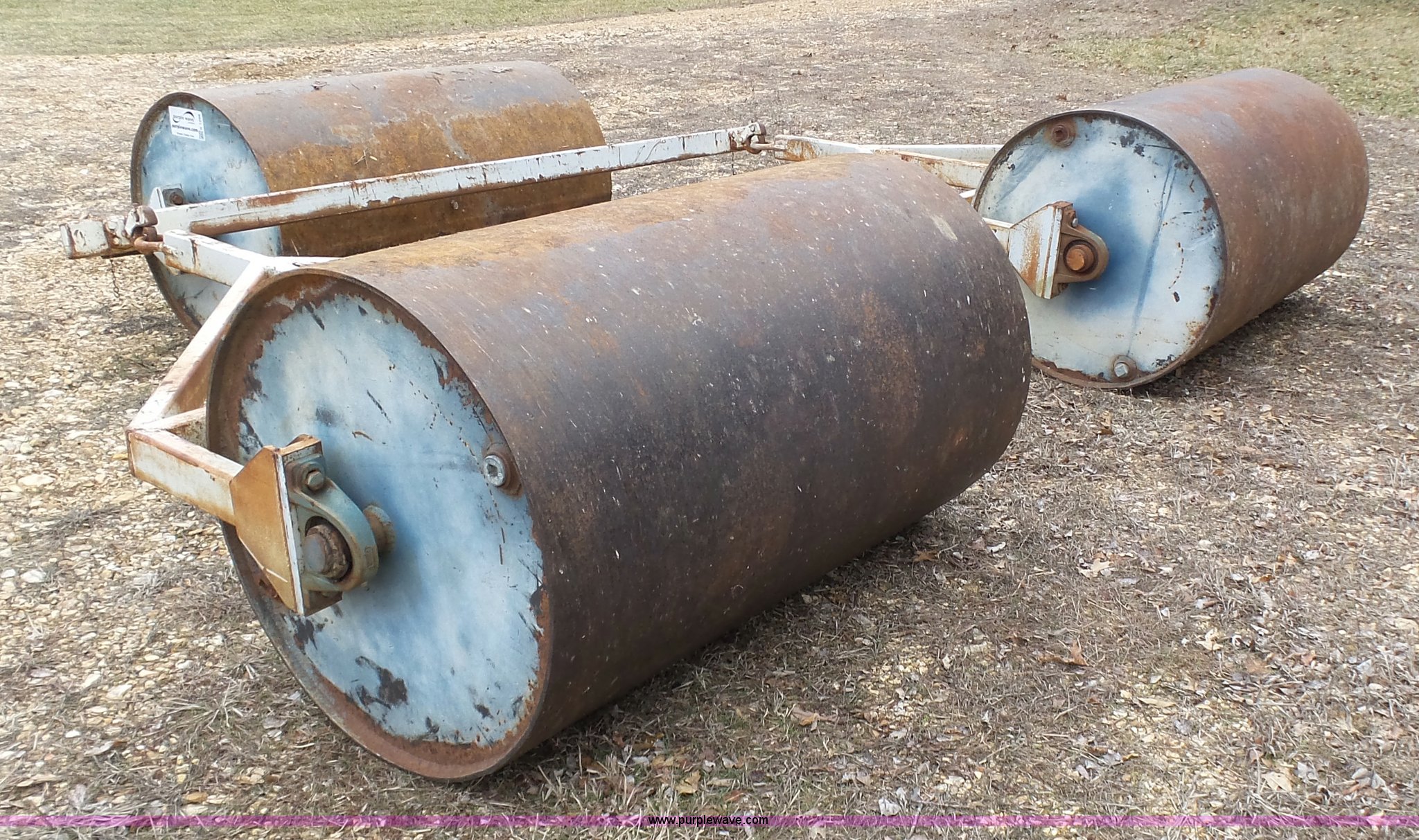 Steel pull behind rollers in Rhineland, MO Item K1298 sold Purple Wave