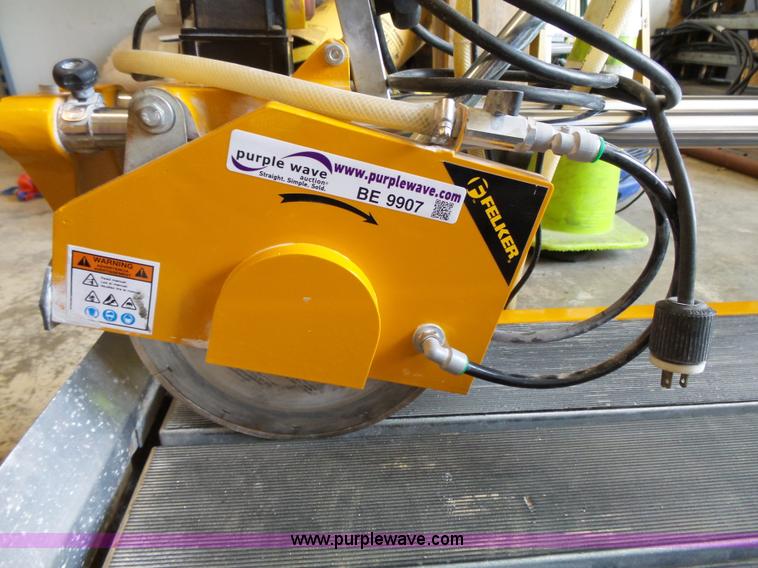 image for item BE9907 2007 Felker FRS-38T rail tile saw