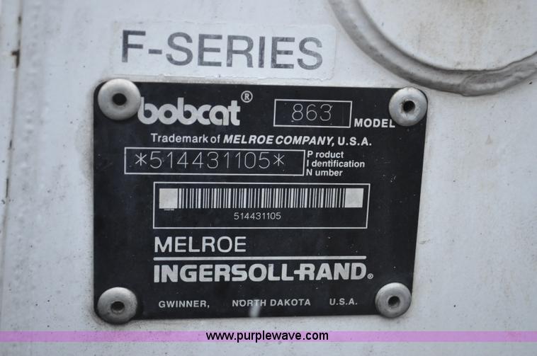 image for item G7324 1999 Bobcat 863 F series skid steer