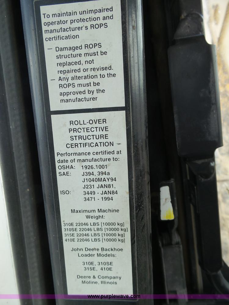 image for item J6180 1998 John Deere 310SE backhoe