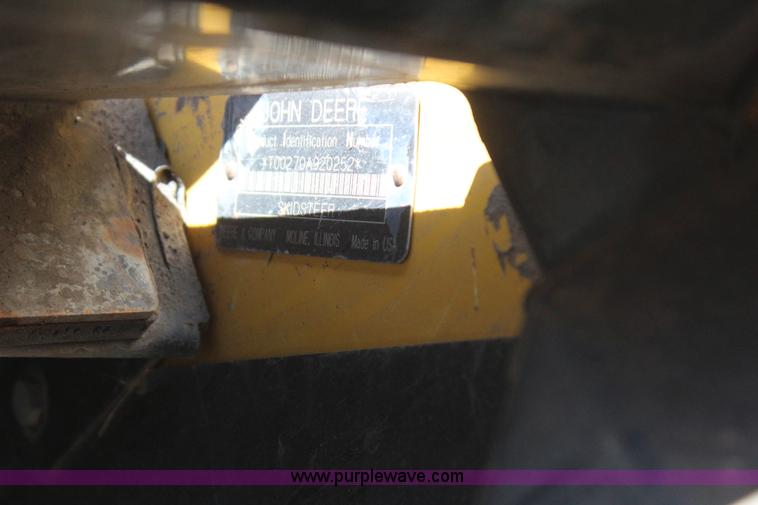 image for item J7558 2003 John Deere 270 skid steer