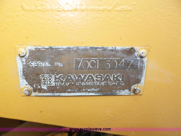 image for item J8956 Kawasaki 70 ZII wheel loader