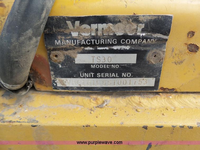 image for item K4280 Vermeer TS-30 skid steer tree spade