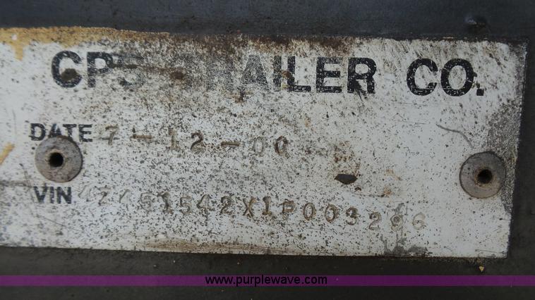 image for item K5106 2001 CPS end dump trailer